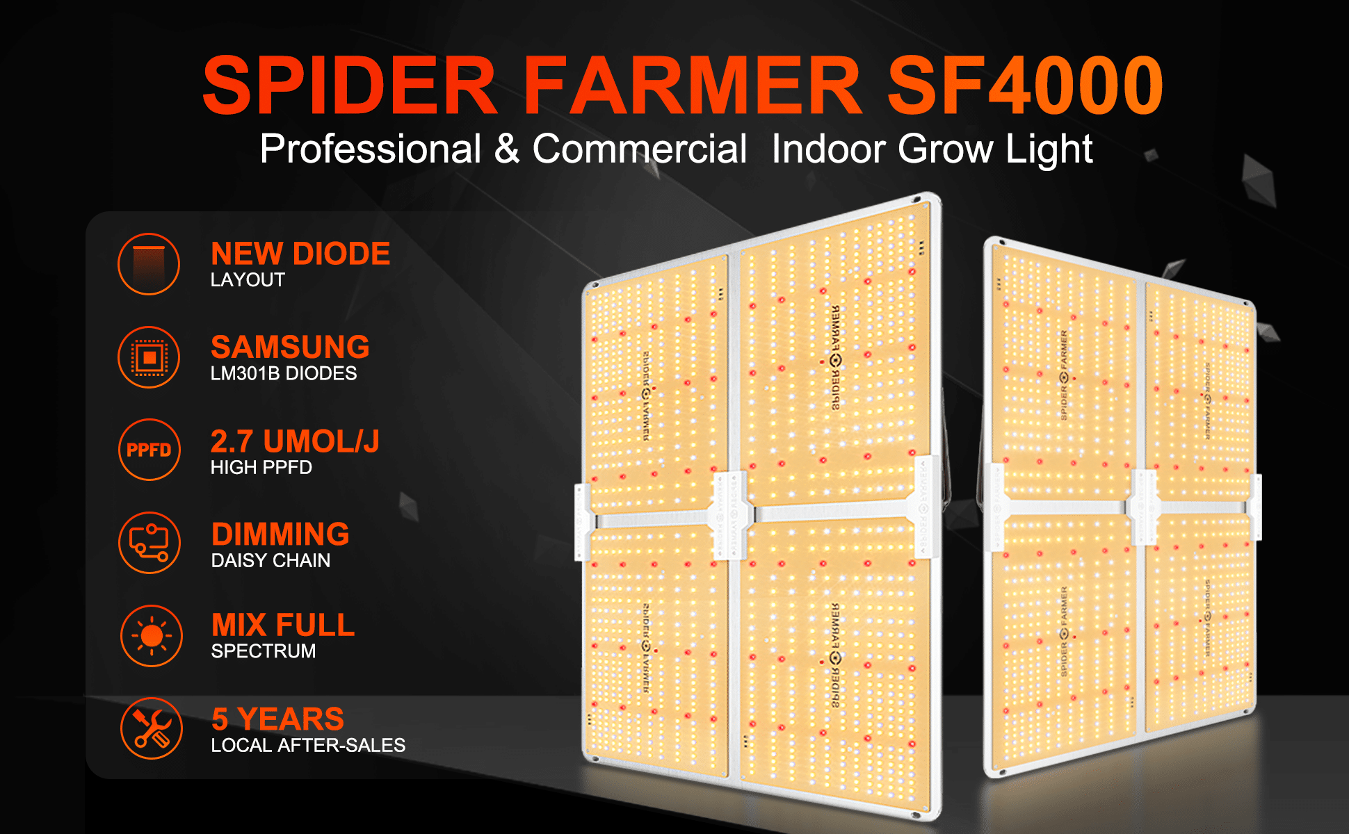 spider farmer sf4000 led grow light