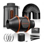 Programmable 4-inch inline fan kit for efficient indoor ventilation by Spider Farmer