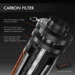 Carbon filter for effective indoor air purification by Spider Farmer