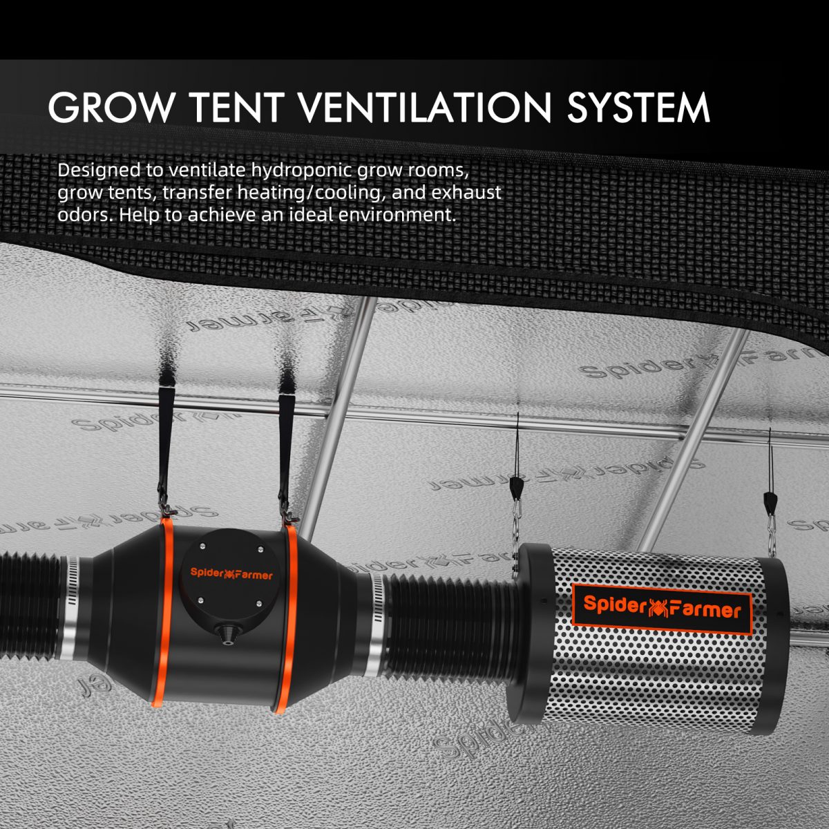 Spider Farmer Inline Fan Installation Guide