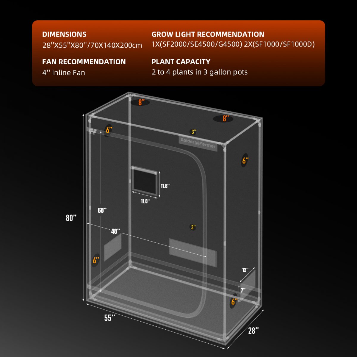 Spider Farmer SF2000 EVO 2X2 complete grow tent kit featuring a digital controller, designed for optimal indoor plant growth and efficient light management