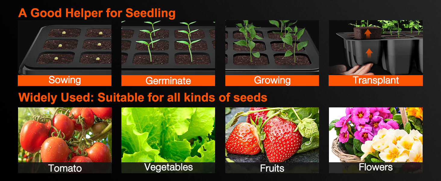 Spider Farmer® seed starting trays widely used starter trays