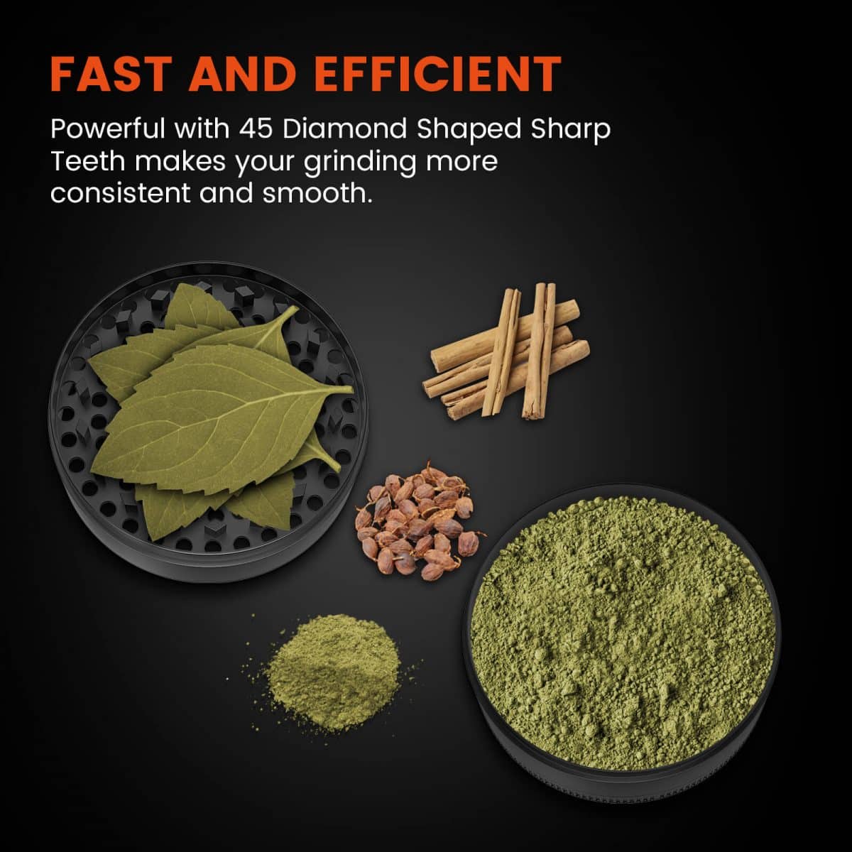 Spider Farmer Herb Grinder - Stainless Steel Grinder with Pollen Catcher