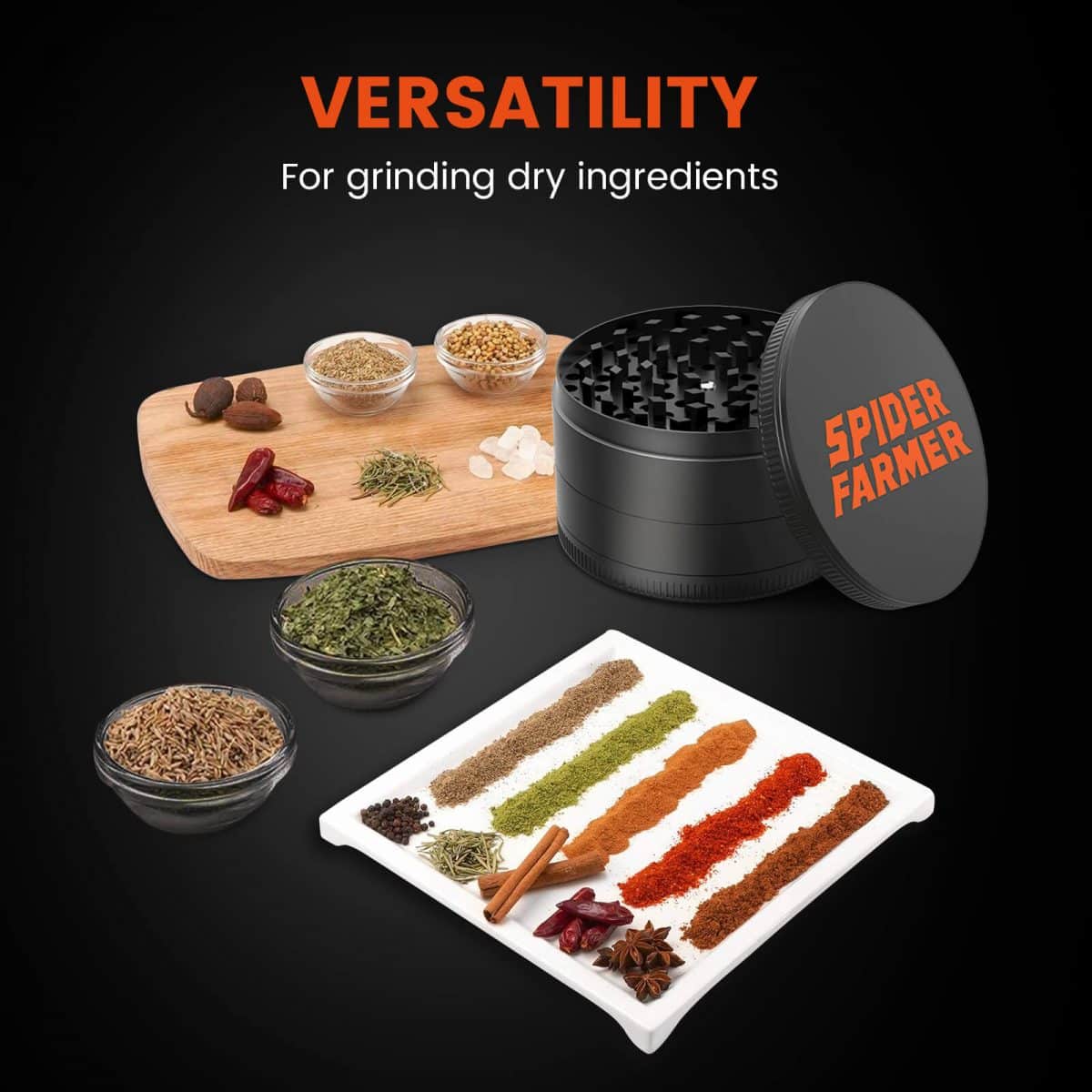 Spider Farmer Herb Grinder - Compact and Efficient Grinding Tool