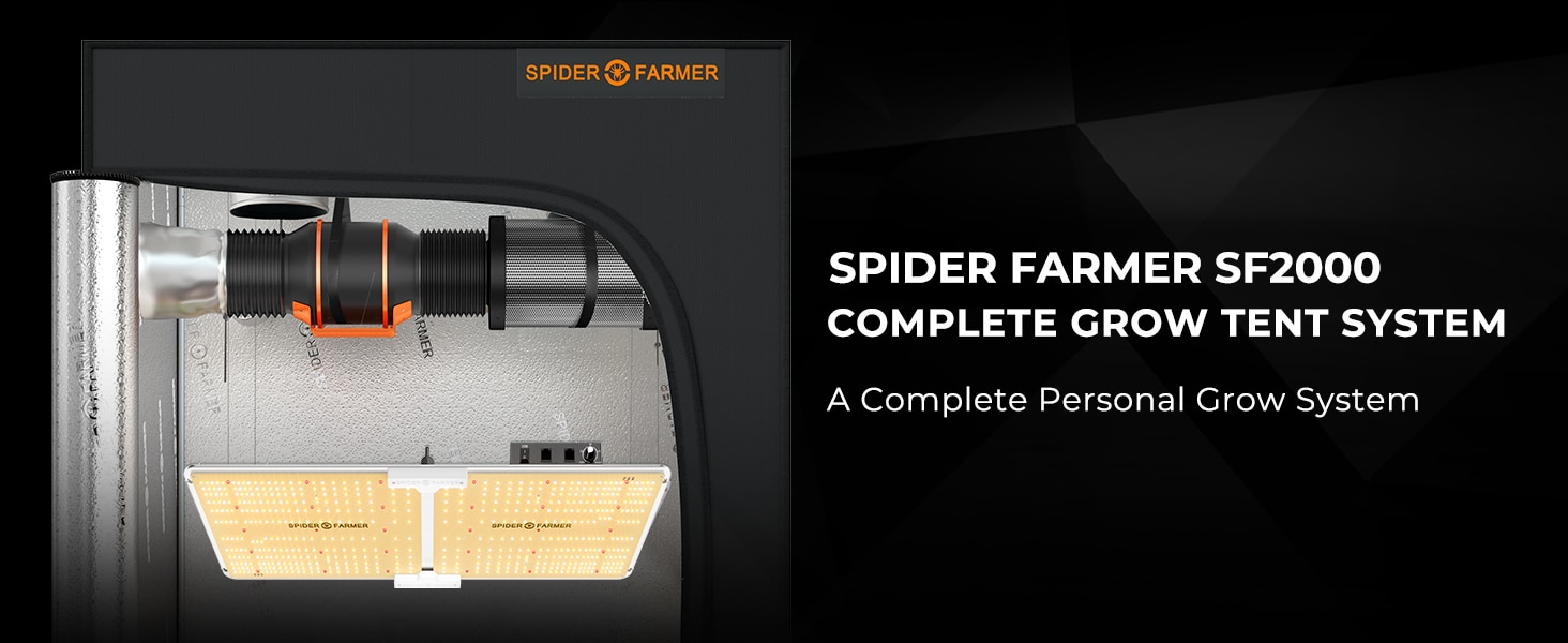 Spider Farmer 2X4 Complete Grow Tent Kits with Speed Controller-PC-4