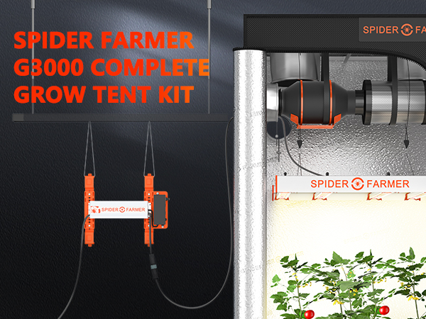 Spider Farmer 3X3 Complete Grow Tent Kits with Speed Controller-M-7