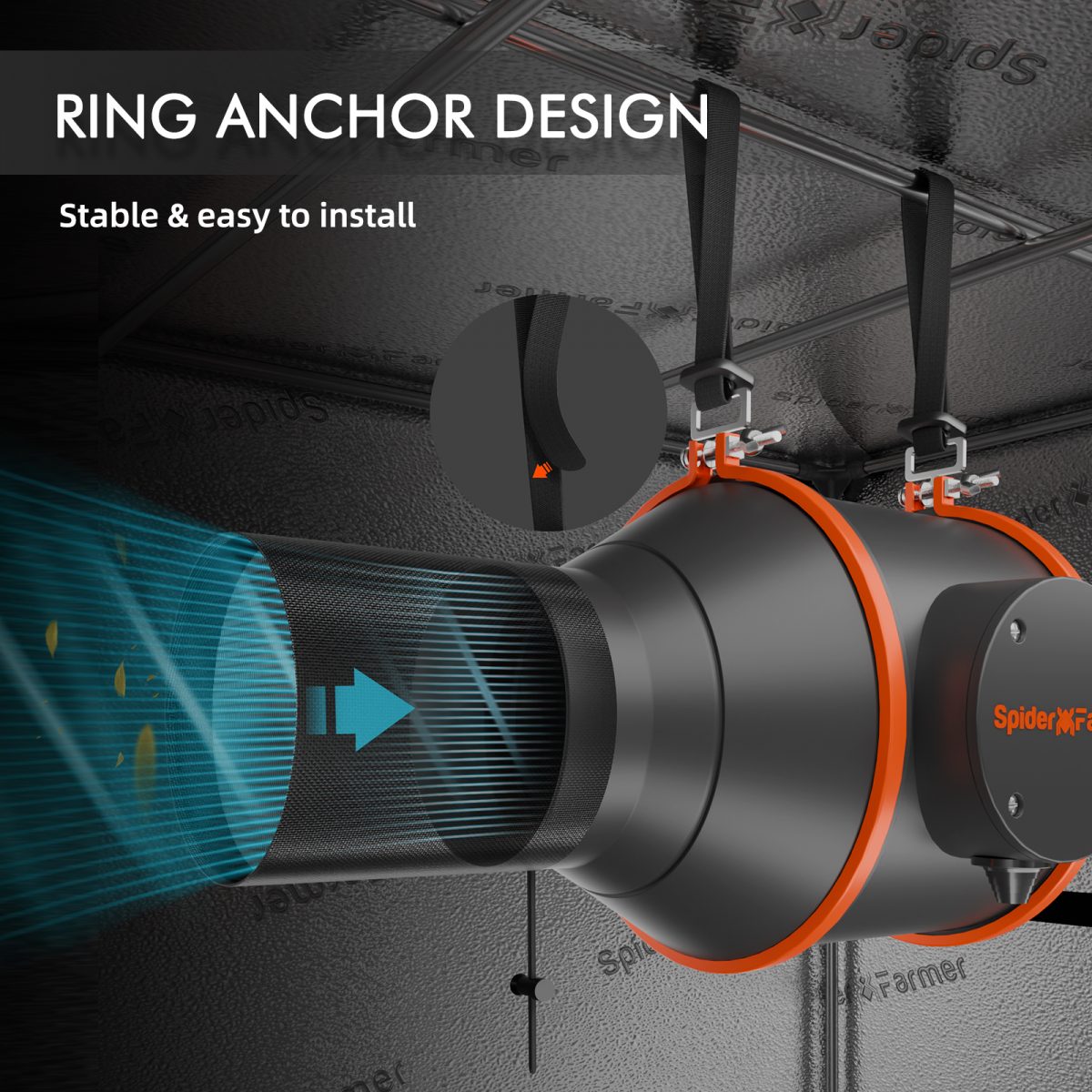 Spider Farmer Inline Fan for Grow Tent Ventilation