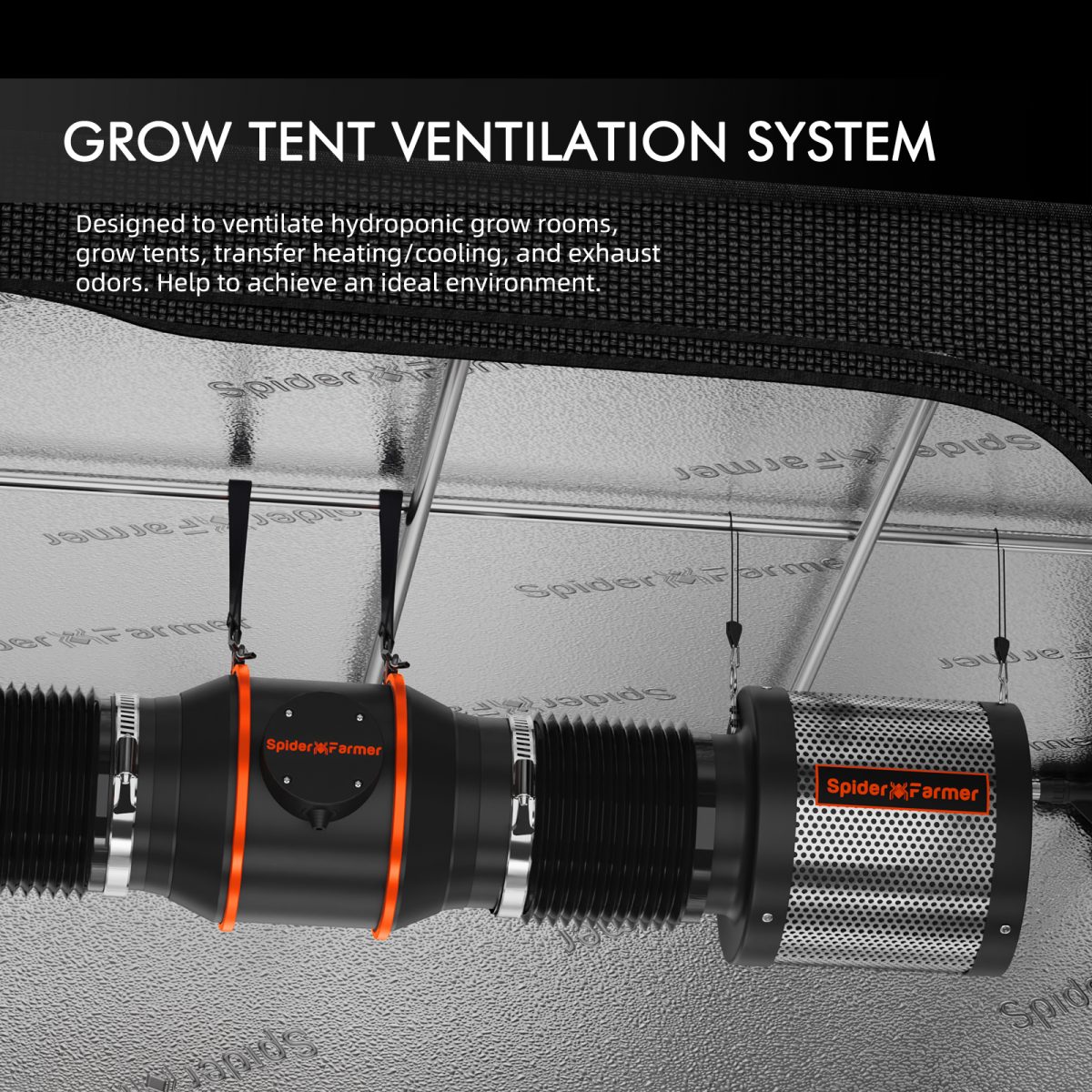 Spider Farmer Inline Fan Installation Guide for Grow Tent Ventilation