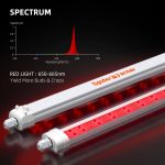 Spider Farmer SF-Glowr40 LED grow light with red spectrum, beneficial for indoor plant growth and flowering.