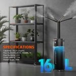 Spider Farmer 16L Humidifier - Powerful Indoor Air Moisturizer for Plant Health