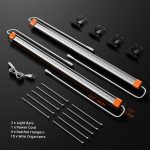 Spider Farmer Supplemental Deep Red 660nm LED Light Bar Set for Plant Growth - Includes 60cm, 8 LED Bars