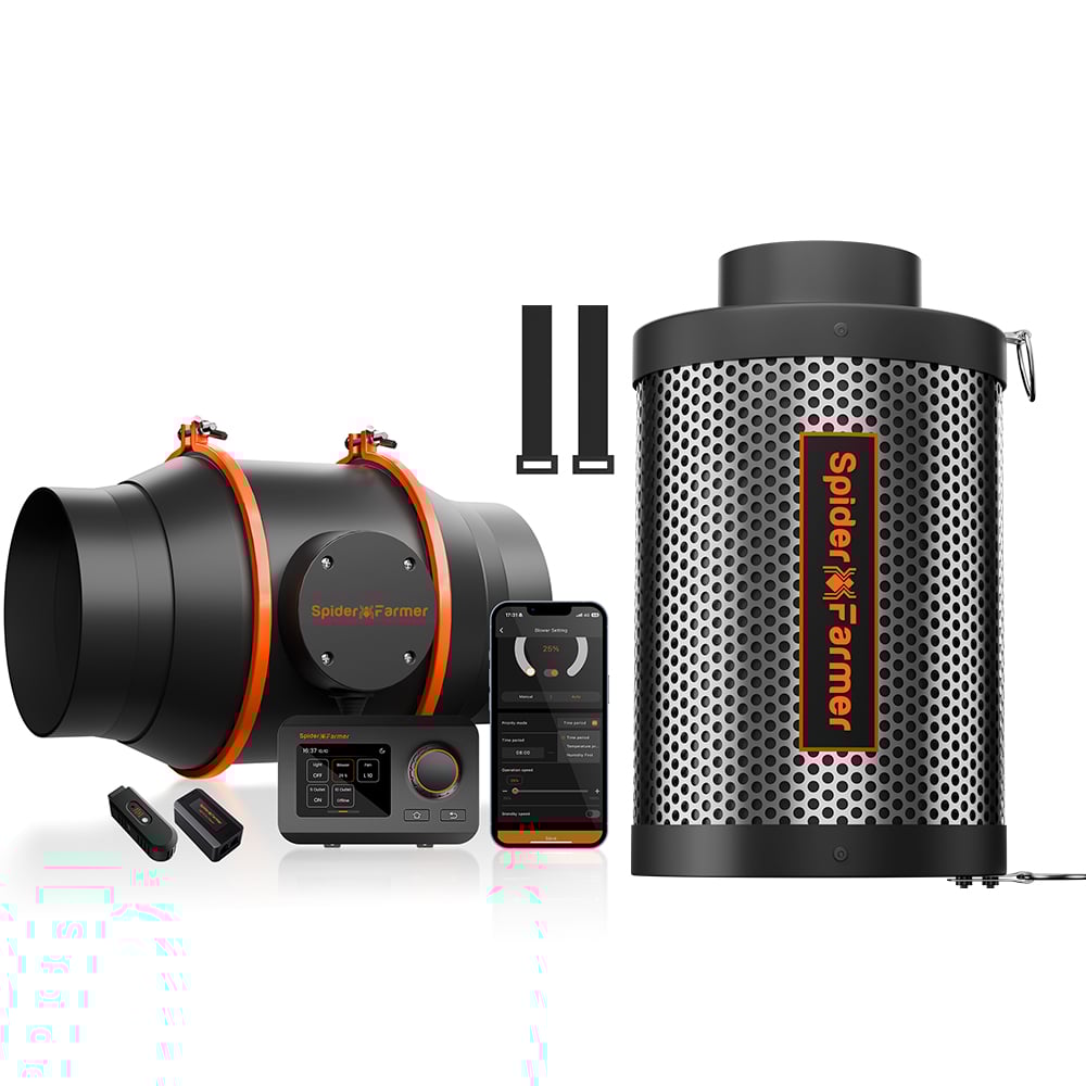 4-Inch-Inline-Fan（GGS-Controller)+4-Inch-Carbon-Filter