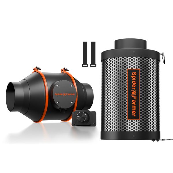 4-Inch-Inline-Fan（RJ12)+4-Inch-Carbon-Filter
